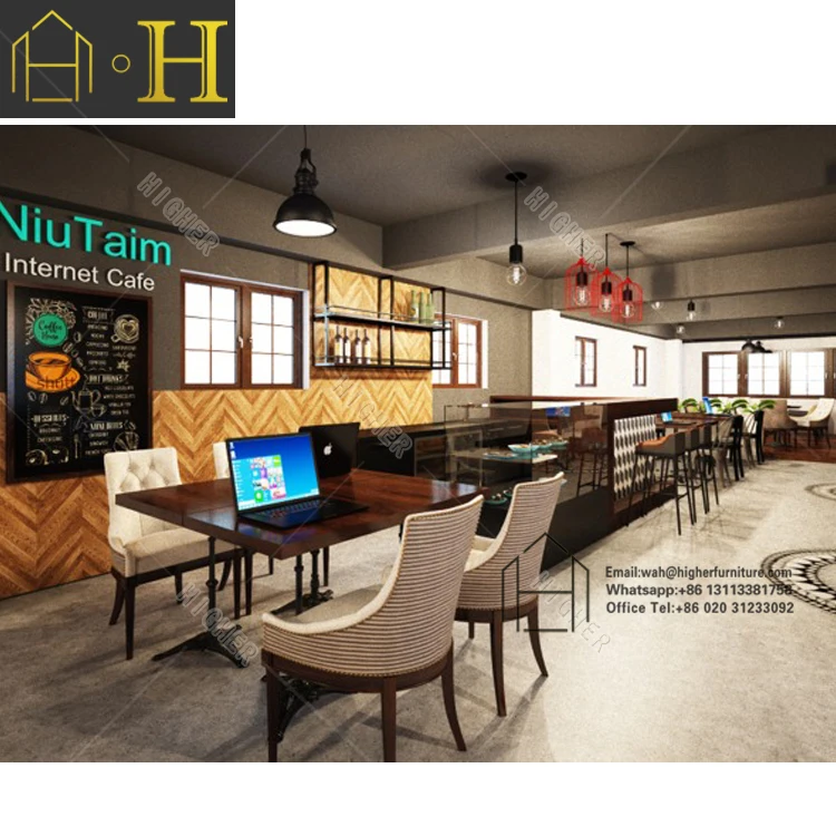 Modern Style Fast Food Store Counter Design / Fast Food Kiosk