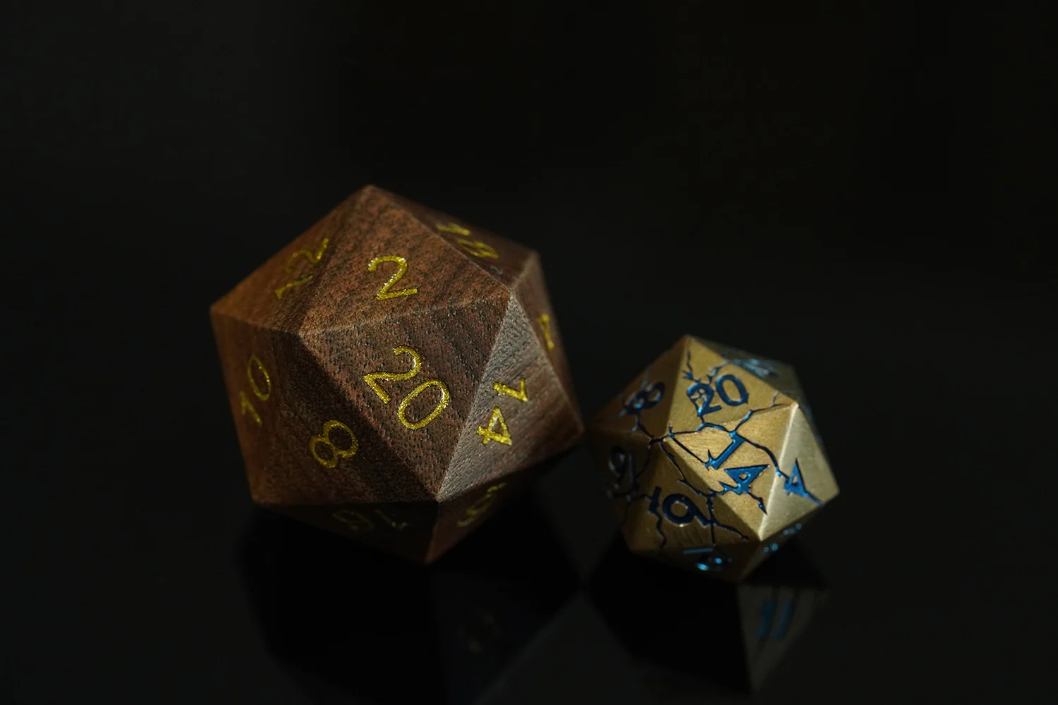 Dice Polyhedral Wooden Various Shapes Digital D20 Dnd Single Dice For D ...