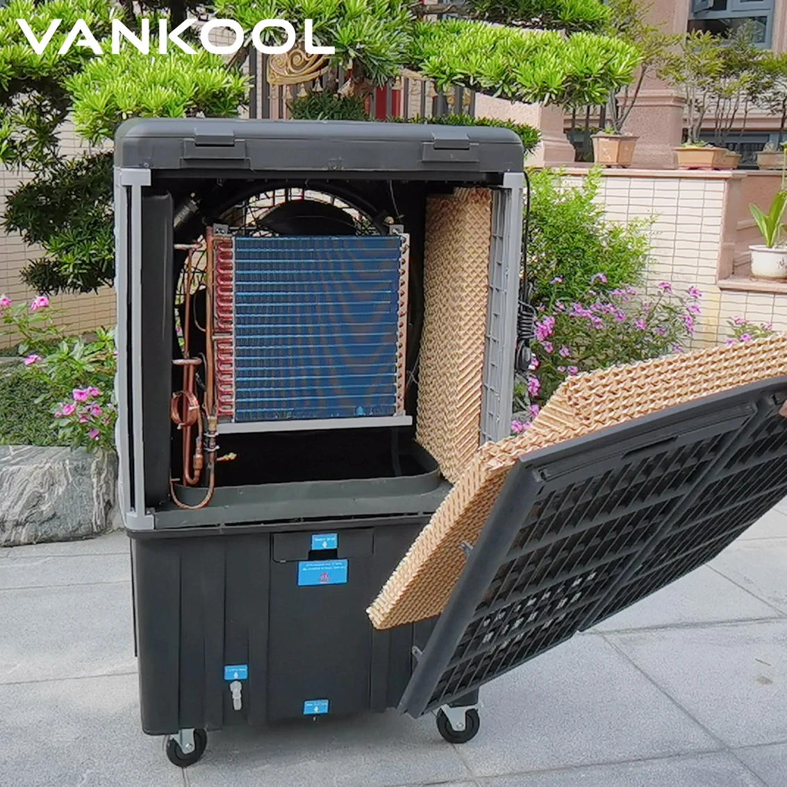 World's 1st Patented Industrial air Coolers VEAC Industrial Type  Evaporative air Cooling AC System Conditioner Coolers Fans