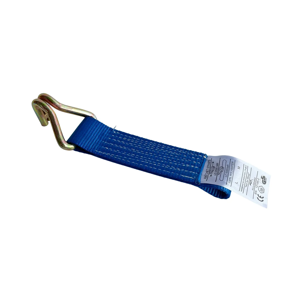 Ratchet Lashing Strap Short bing 2'' Duty Hook Equipment With Double J Hook Oem Services
