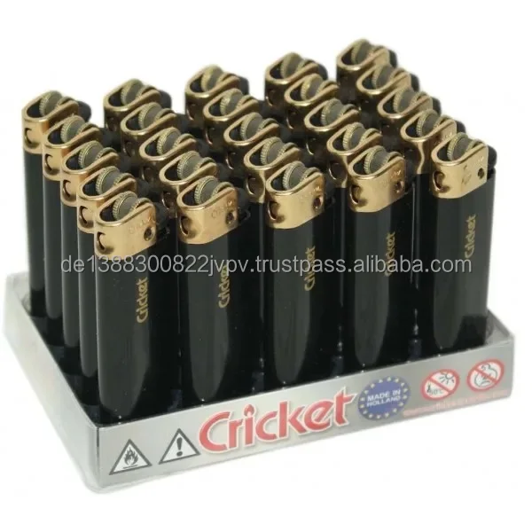 Waterproof Colored Refillable Cricket Lighters /disposable Cricket