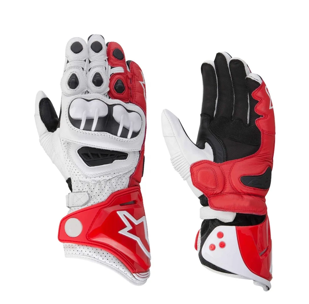 Leather Motorcycle Touring Gauntlet Gloves Weather Adaptability Gloves