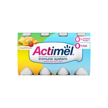 Actimel Strawberry 0% Added Sugar Fat Free Yogurt Drink 8x100g | Sainsbury's