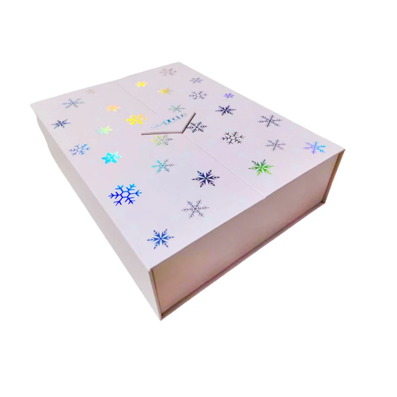 Cardboard Pink Advent Calendar Box Empty Custom Luxury Gift Box For 10