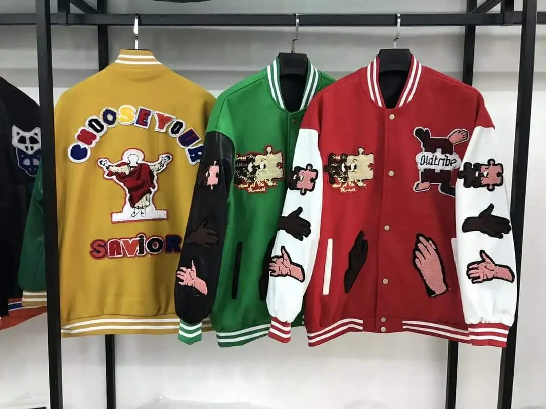 Plus Size Men's Versity College Jackets Wholesale Blank Varsity Jackets