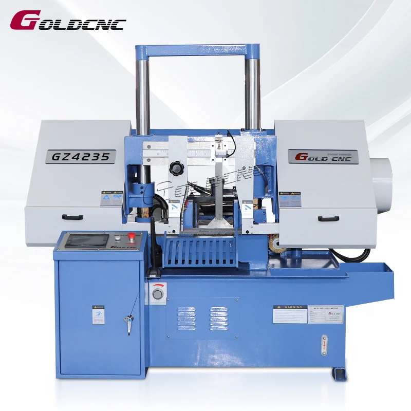 GOLDCNC High Productivity Automatic Bandsaw Machine GZ4235 Metal Cutting Band Saw for Metal Cutting