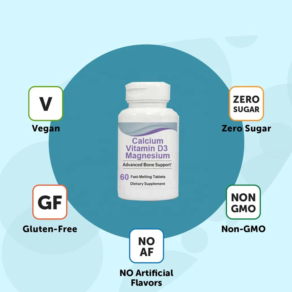 Oem Calcium Citrate Fast Melting Tablets Magnesium Oxide Taurate