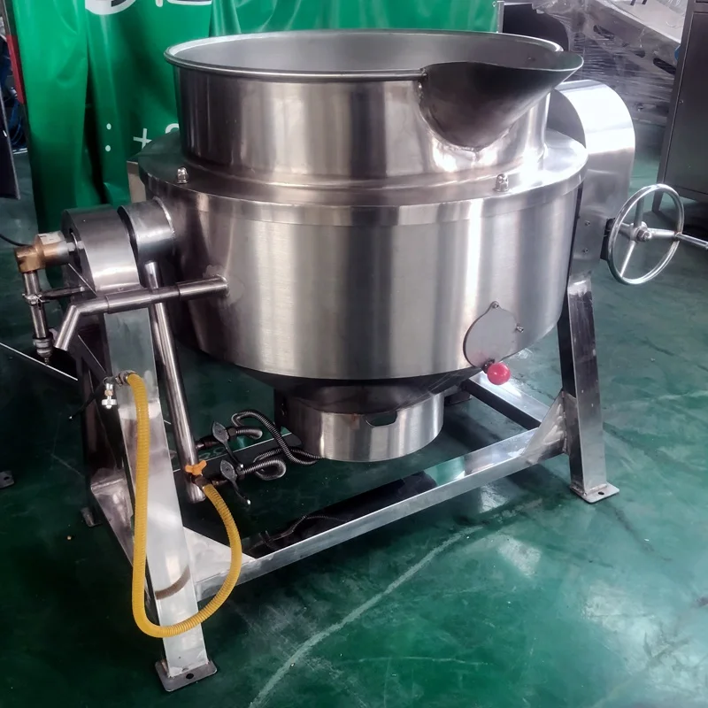 Advanced Jam Cooker with Stirrer Commercial Cooking Pot Automatic Sugar Cooking Machine caramile cooker