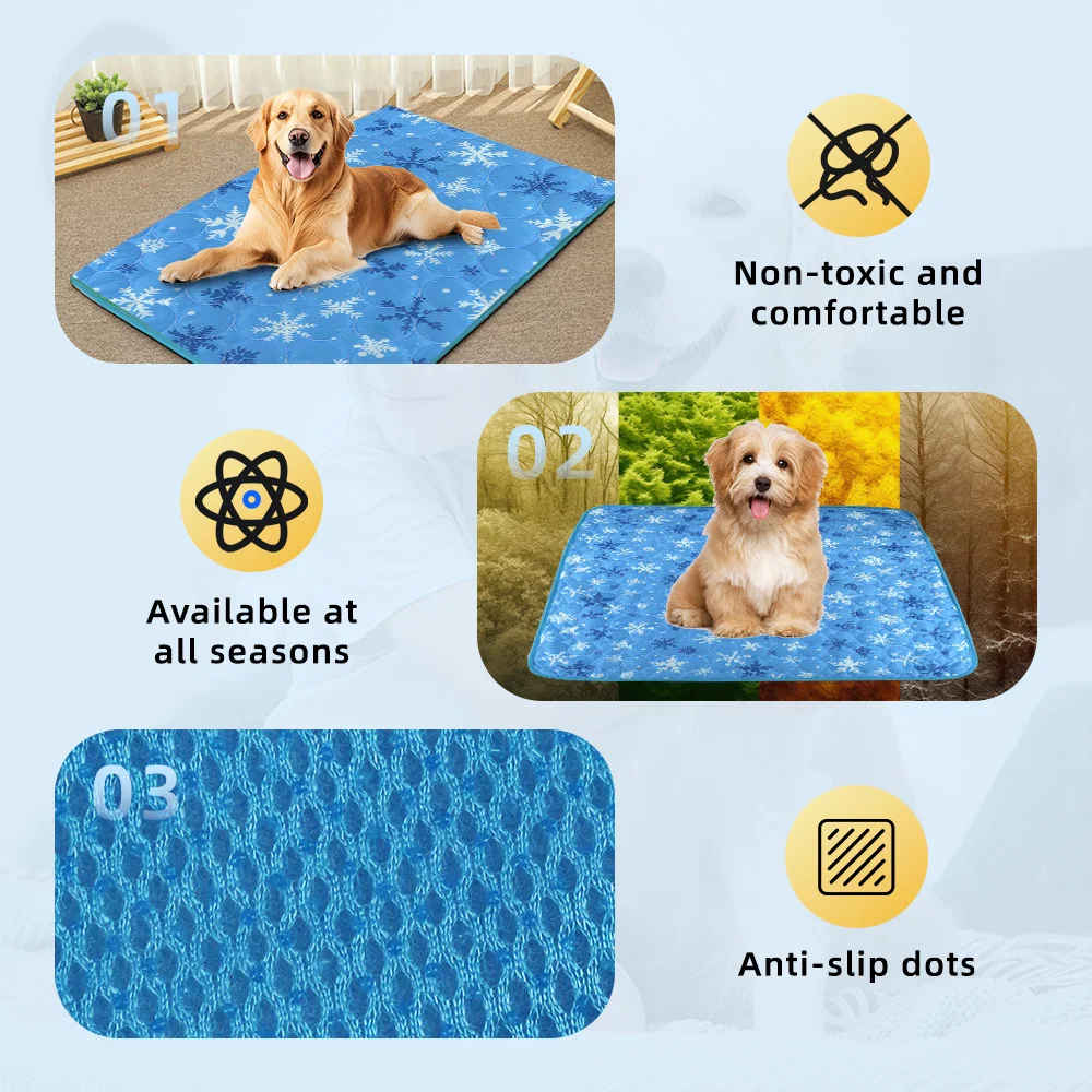 Portable Pet Cooling Mat Perfect for Travel Outdoor Use to Keep Pets C - product detail 3