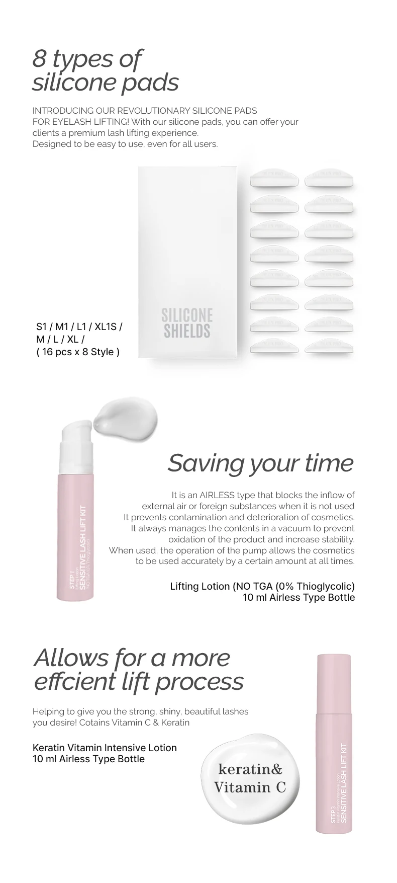 Dlux Professional Sensitive Lift Kit Professional Lash Perm Kit Lash