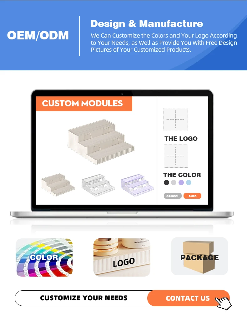 product wanuo adjustable desktop display rack extendable countertop shelf expandable desktop organizer shelf-6