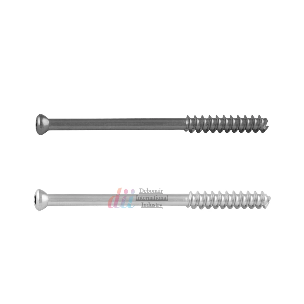Self Tapping Titanium Cancellous Cannulated Screws Half Thread and Full Thread Orthopedic Veterinary Implants Bone Screws