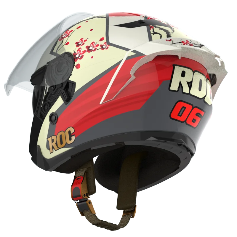 Oem Openface Helmet Roc R09 Advanced Abs With Double Visor High Quality