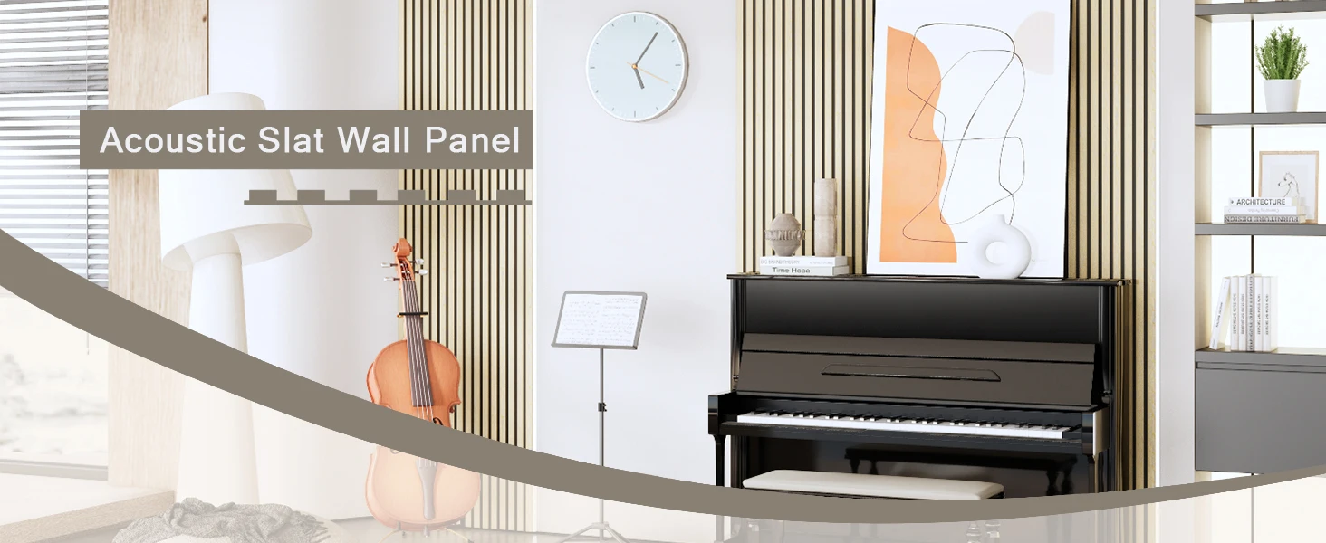 Modern Eco-Friendly Oak Acoustic Slat MDF Wood Panels with 80% Noise Reduction for Hotel Apartment Hospital School Soundproofing manufacture