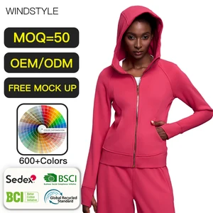 OEM/ODM Women's Sport Jacket with Women's Yoga Wear Long Sleeve Slim Sweatshirt Jacket Velvet Zipper Cardigan Coat