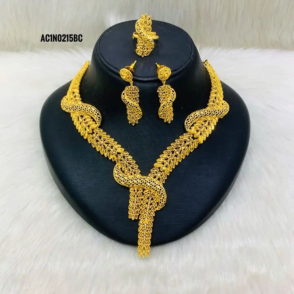 Latest Collections Of Gold Plated Neckwear Sets For Women Buy Jewelry