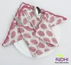 Soft Candy Pink with White Leaf