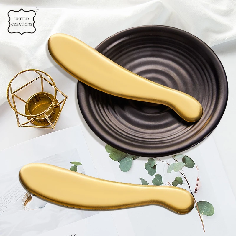 Copper Scraping Board Golden Metal Guasha Massager Drainage Body Skin Firm Shaping Brass Kansa Facial Care Gua Sha Tool