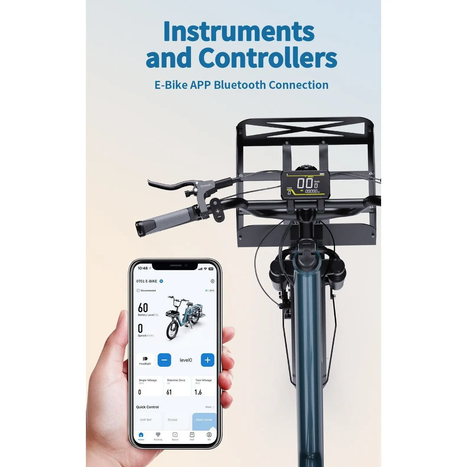 OneSport OT01 Long tail Cargo Electric Bike Lastenrad with 1296Wh Battery and Nabenschaltung