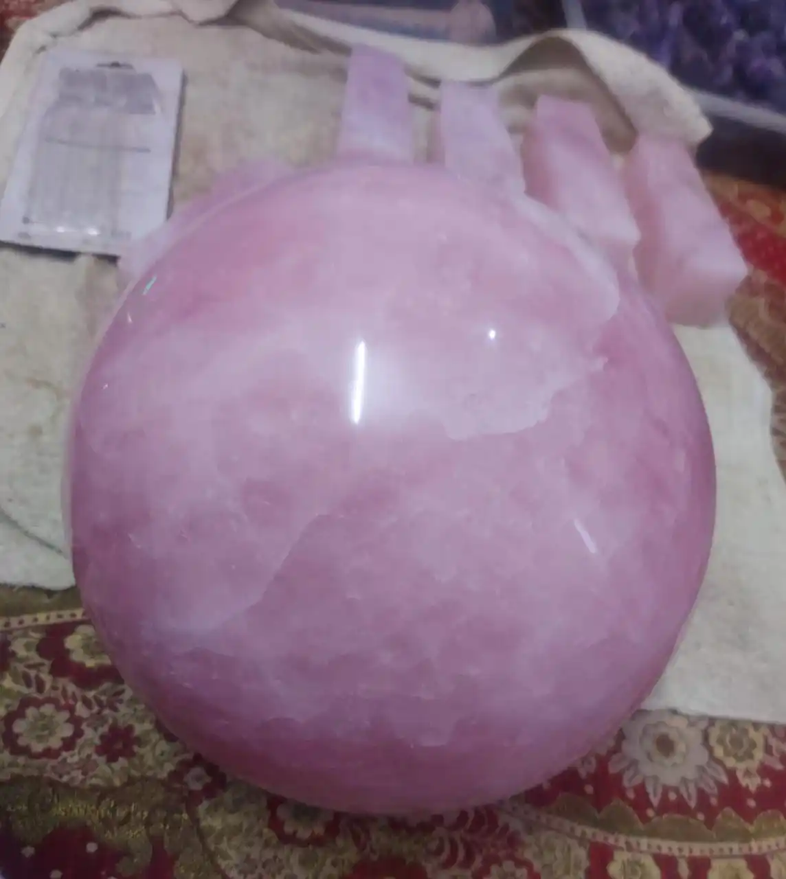 Giant Rose Quartz Spheres Balls At Wholesale Price With Premium Quality