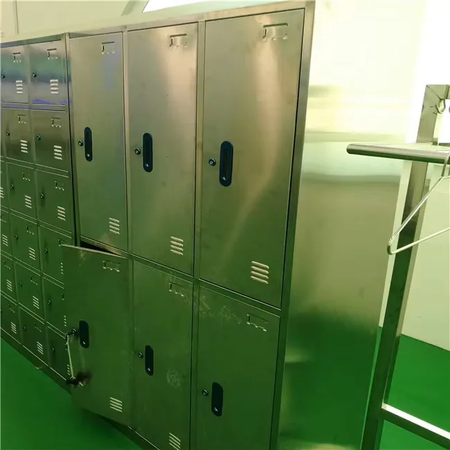 Durable factory lockers for meat processing lines and clean rooms