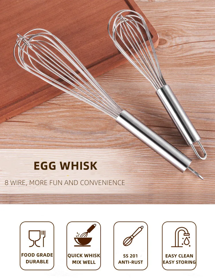 Stainless Steel Multifunctional Multi Sizes Manual Egg Beater Kitchen Egg Beater Bulk Baking 3484