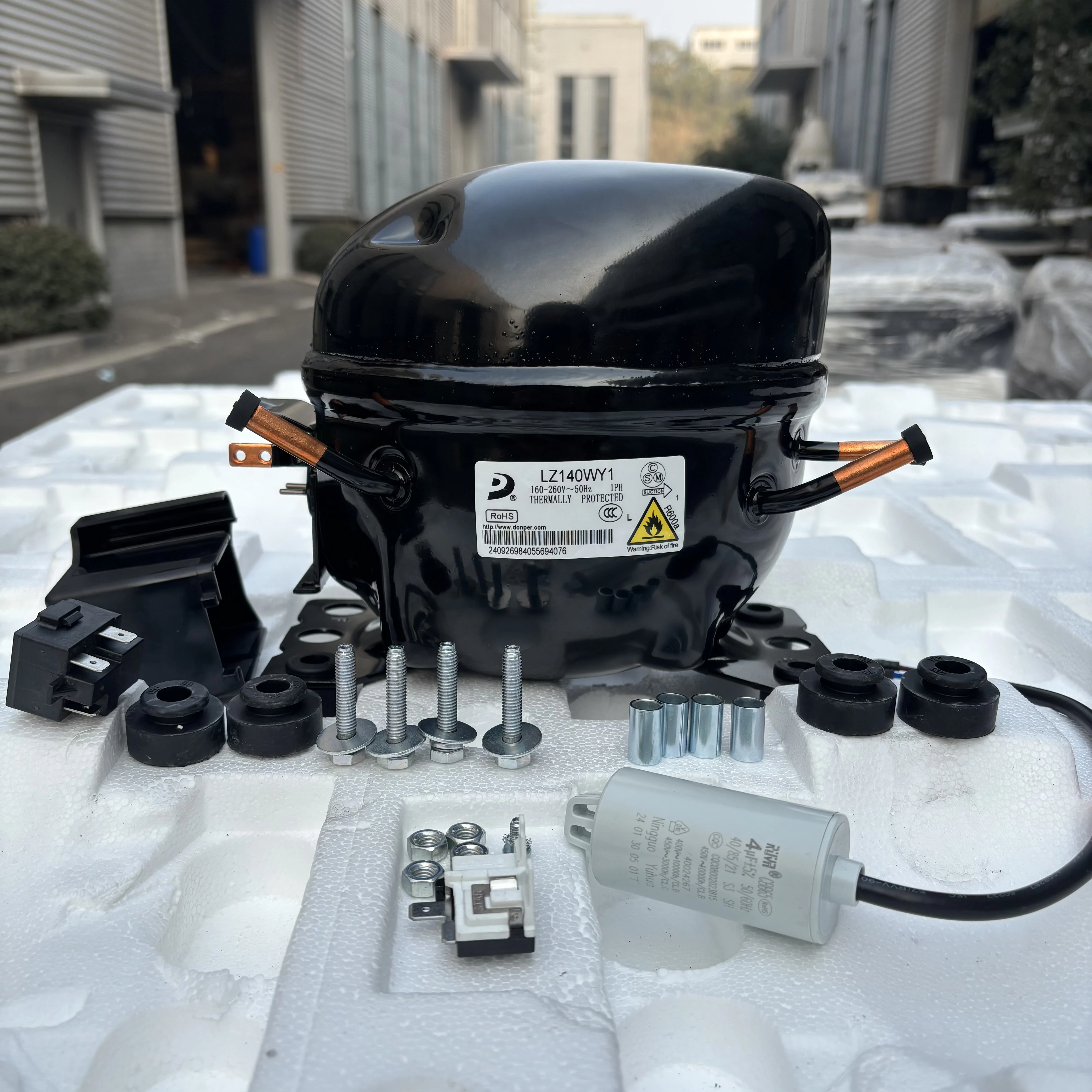 Dongbe LZ140WY1 Refrigeration Compressor for R600a - BIC Cert