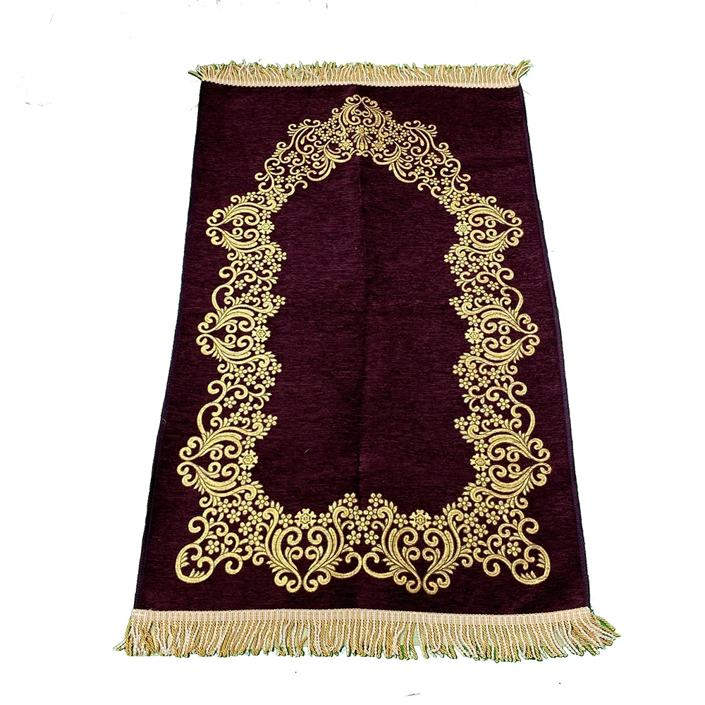 Luxury Prayer Rugs High Quality Prayer Mat Sejadah Chenille Fabric