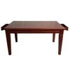 Solid Wood Mahogany Table 200x100x77 cm Top 3.5 cm