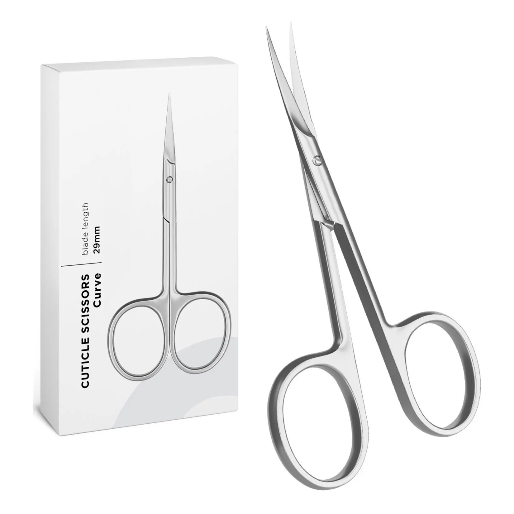 Eco-Friendly Expert Cuticle Scissor and Pusher Manicure Scissors Premium Nail Tool Packaged in Luxury Cardboard Box