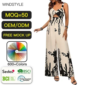 OEM/ODM Casual Ladies Bodysuit with Printed Waist Kink Design Women's Bodysuit