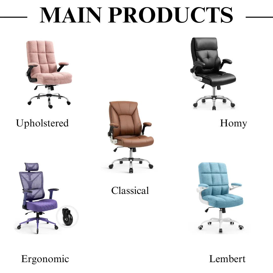 High Back Executive Office Chair Flipup Painted Armrest Metal Wheels