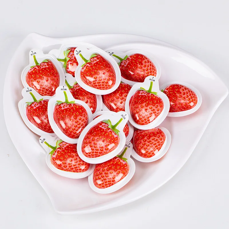 New Arrival Soft Sweets With Jam Strawberry Fruit Gummy Candy Jelly