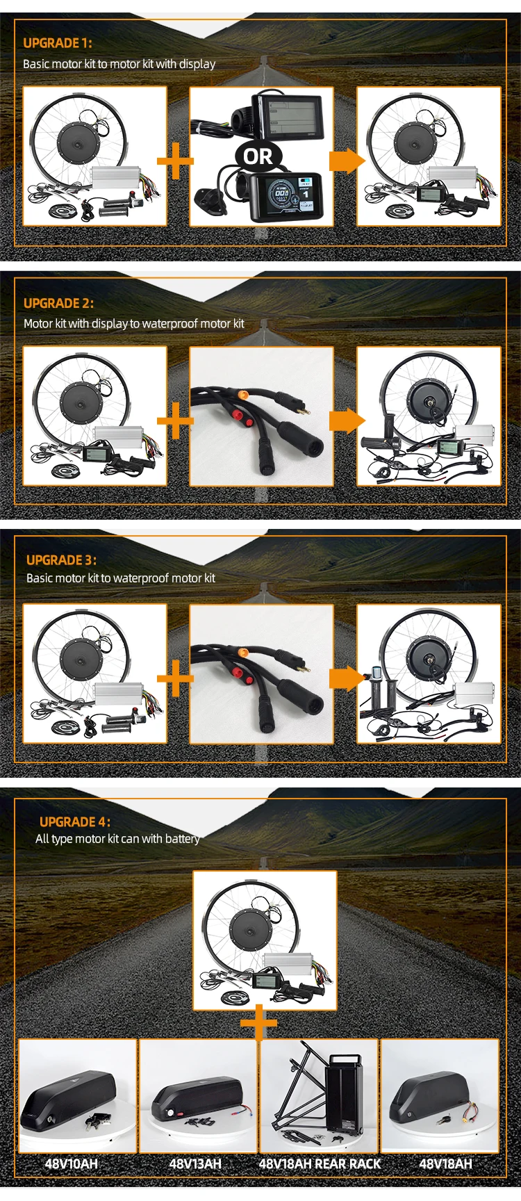 Oem 72v 3000w 5000w 8000w 72v 5kw Electric Bicycle Motor Brushless Dc