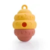 Fuite alimentaire en silicone jaune + rouge