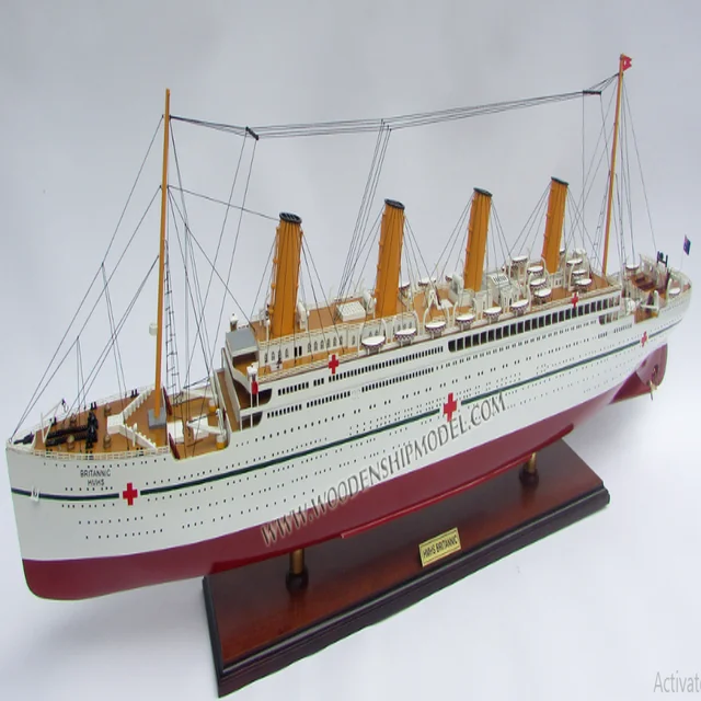 Hmhs Britannic Model Ship For Decoration Wooden Ship Model For Sale