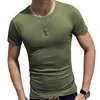 Short-sleeved V-neck  green