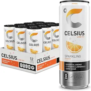 Monster for Celsius Europe-Sourced Low-Fat Energy Drink Ginseng Taurine Caffeine Power Sugar-Free with Dietary Fibre Water Base