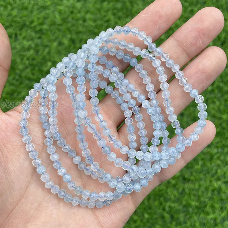 2 Braccialetti In Pietra Naturale: Quarzo Rosa, Avventurina, Ossidiana – Perline Sfaccettate Regolabili (donna/uomo) - 3