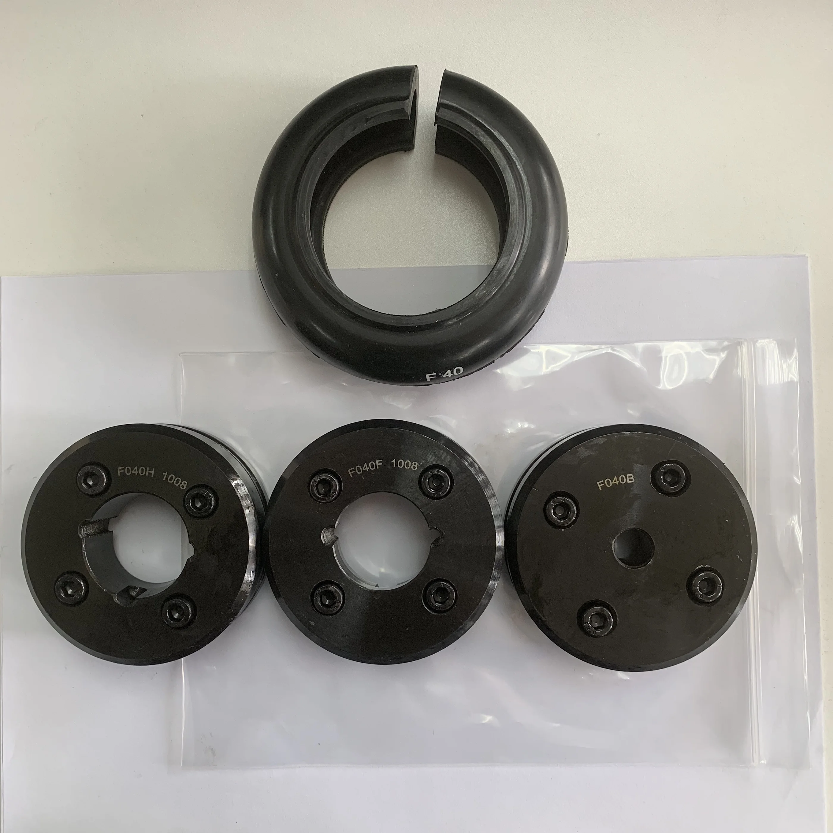 OEM Customizable Aluminium Flexible Rubber Tyre Coupling B F70 Tyre Coupling