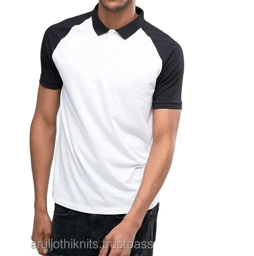 men s polo shirts with contrast raglan Alibaba