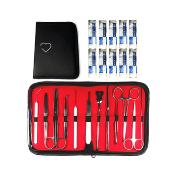 10-Piece Minor Surgery Dissecting Tool Kit - Stainless Steel For Biology & Medical Students