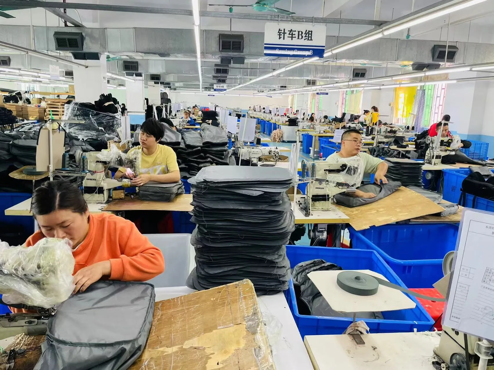 Timely Rain Bags sewing workshop producing custom medical bags