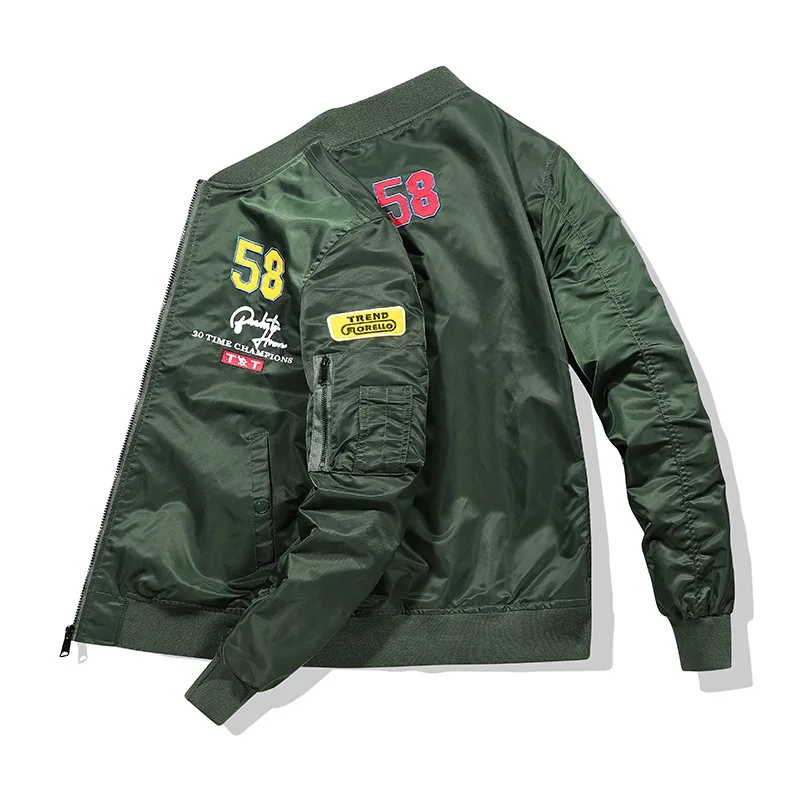 Men's Embroidered Bomber Jacket For Winter Style Premium Quality_voghion.com