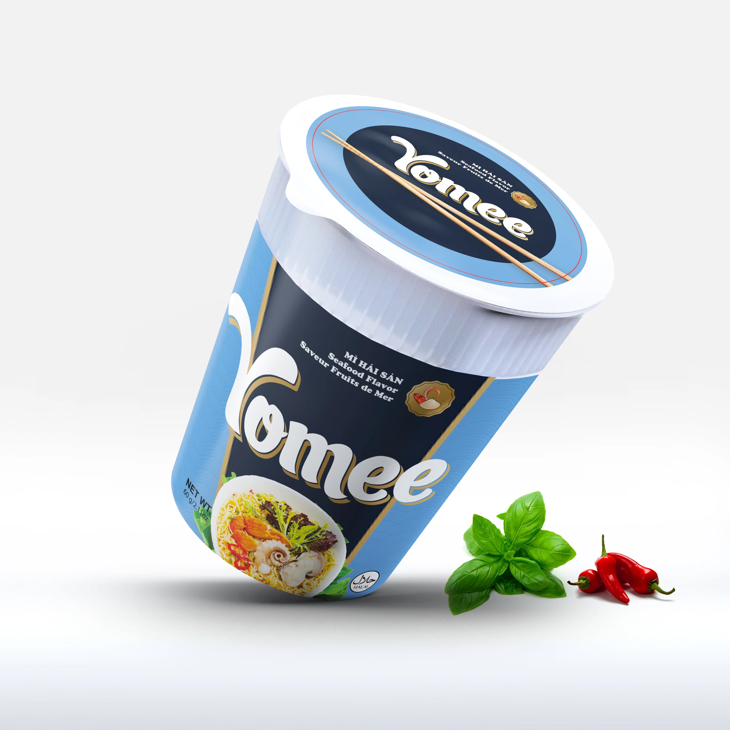 Wholesale Yomee Instant Noodles Cup Vegetable And Mushroom Flavour