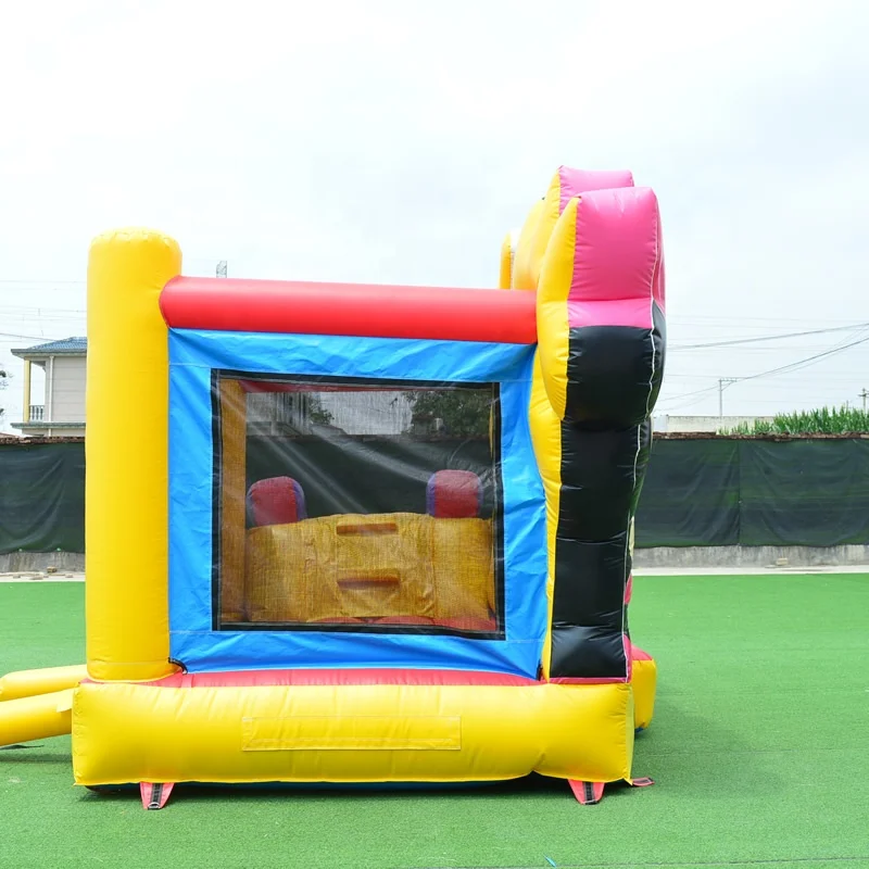 Commercial Mickey Mouse Inflatable Bouncers Jumping Castles with Slide Combo for Kids