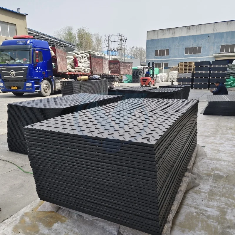 High Density Polyethylene 4x8 Ground Protection Mat Industrial Heavy Duty Road Cover Truck Construction