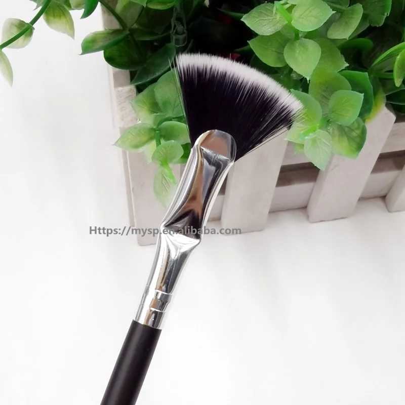 Make Tool Small Bent Fan Lash Brow Brush Duet Fiber Bent Mascara Fan