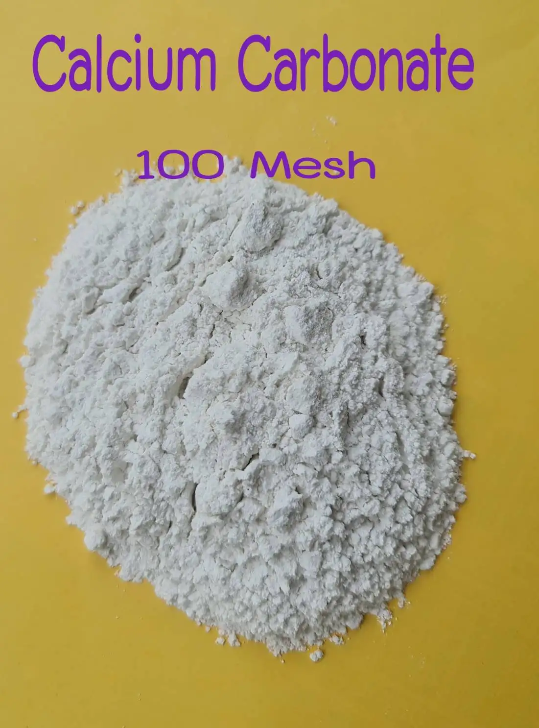 Premium Grade Of 100 Mesh Calcium Carbonate 1000 Kilograms Product 100