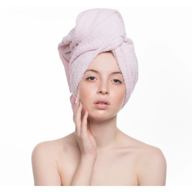 Элегантные 100% хлопковые женские полотенца для обертывания волос мягкие индивидуальные с логотипом сухая техника салона спа-салона оптовые закупки индийский поставщик